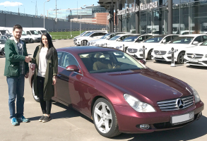 MB CLS 350 2005 года с оригинальным пробегом 124 000 км.