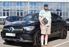 MB GLC coupe 300 2021 года пробег 7800 км